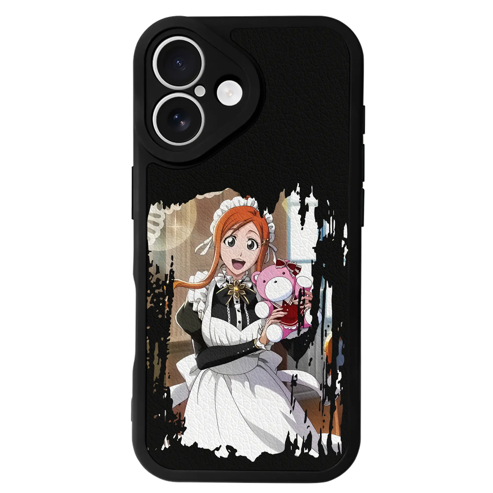 ブリーチ グッズ 井上 織姫 - IPhone 16シリーズ対応 ・ シリコンスマホケース ・ レザー調 ・ 高精度フィット ・ 耐衝撃 ・ ワイヤレス充電対応 ・ 精密カット